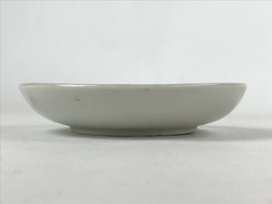 Antique Japanese Ceramic Small Plate Meimeizara Plum Blossom Floral White PY570