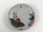 Antique Japanese Ceramic Small Plate Meimeizara Plum Blossom Floral White PY570