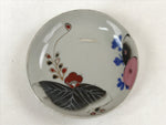 Antique Japanese Ceramic Small Plate Meimeizara Plum Blossom Floral White PY571