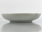 Antique Japanese Ceramic Small Plate Meimeizara Plum Blossom Floral White PY707