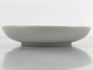 Antique Japanese Ceramic Small Plate Meimeizara Plum Blossom Floral White PY707