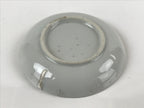 Antique Japanese Ceramic Small Plate Meimeizara Plum Blossom Floral White PY707