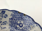 Antique Japanese Ceramic Sometsuke Bowl Cherry Blossom Floral Blue White PY661