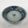 Antique Japanese Ceramic Sometsuke Bowl Chrysanthemum Blue White PY662