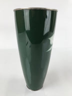 Antique Japanese Cloisonné Enamel Flower Vase Kabin Shippo Yusen Green FK95