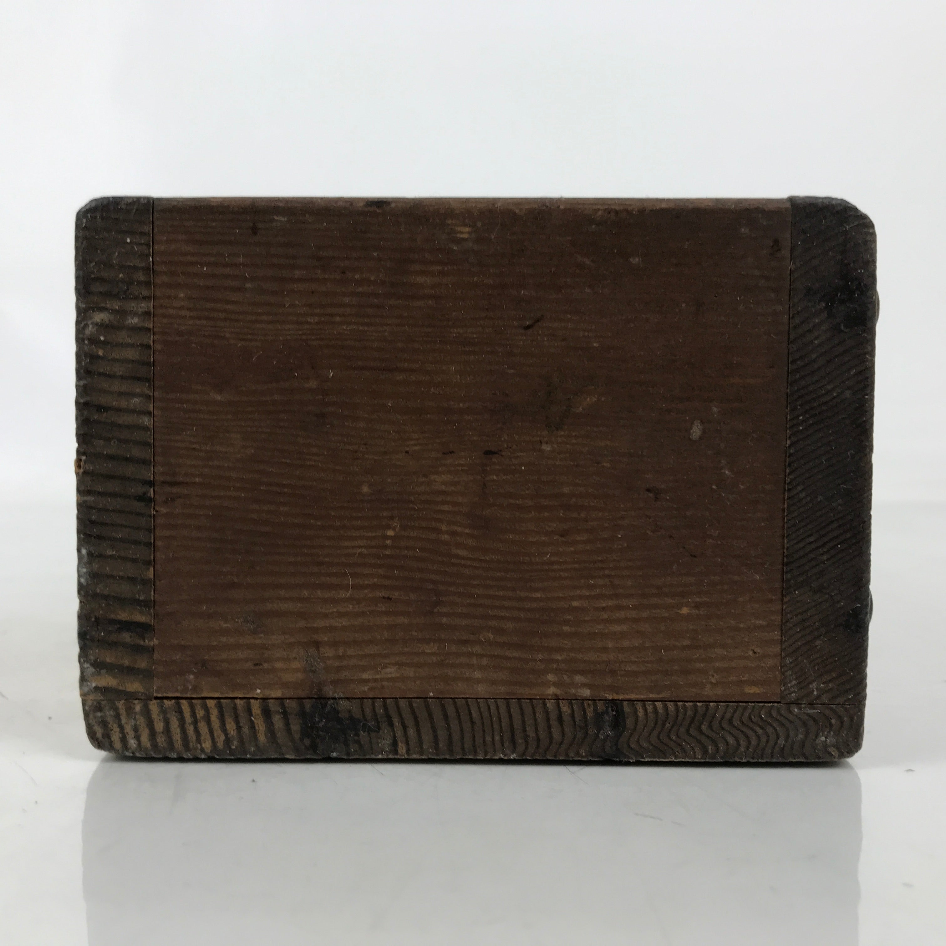 Antique Japanese Dried Bonito Wooden Box Drawer Shaver Plane Brown JK891