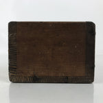 Antique Japanese Dried Bonito Wooden Box Drawer Shaver Plane Brown JK891