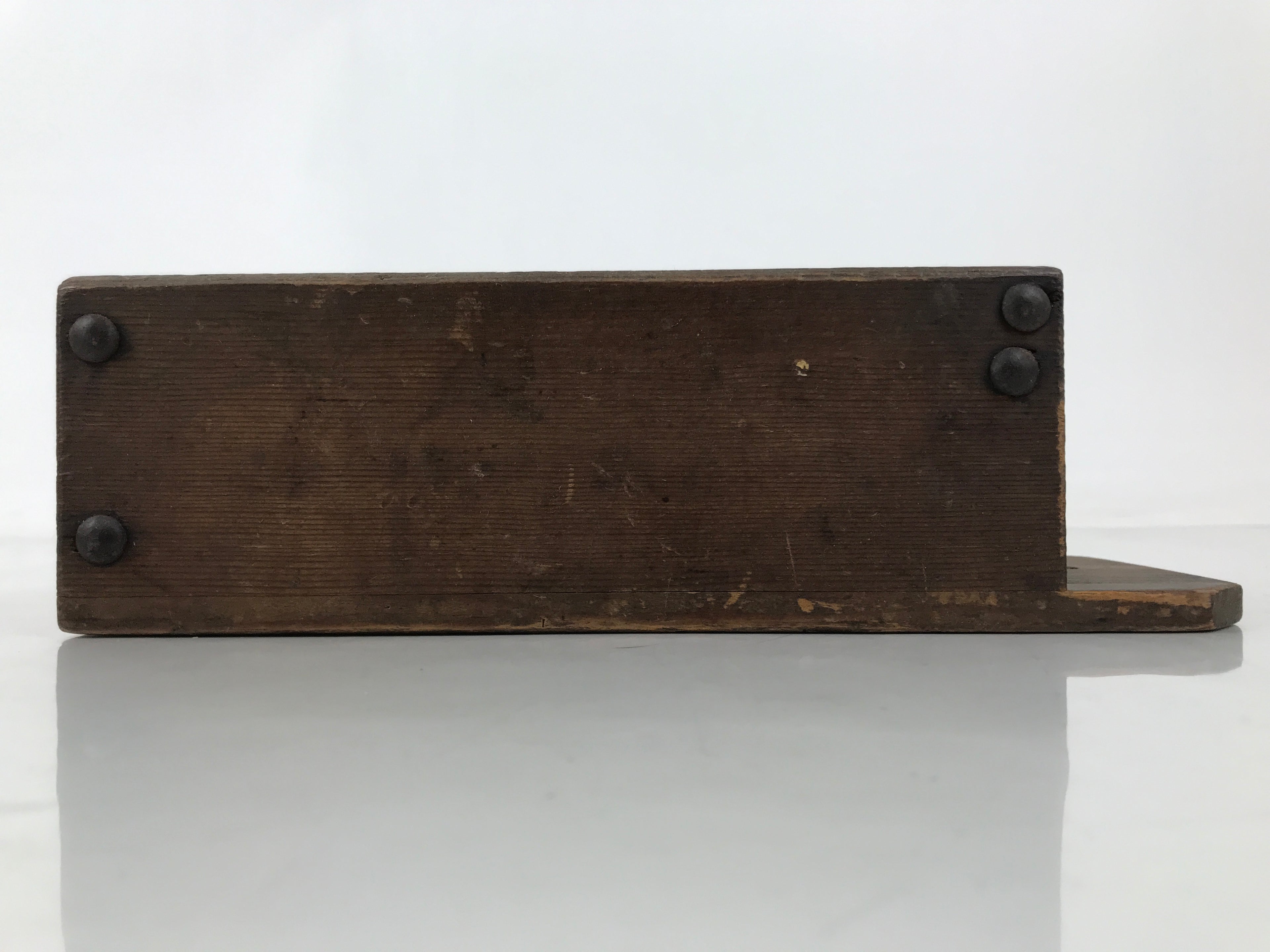Antique Japanese Dried Bonito Wooden Box Drawer Shaver Plane Brown JK891