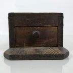 Antique Japanese Dried Bonito Wooden Box Drawer Shaver Plane Brown JK891