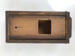 Antique Japanese Dried Bonito Wooden Box Drawer Shaver Plane Brown JK891