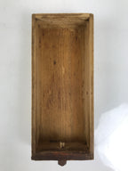 Antique Japanese Dried Bonito Wooden Box Drawer Shaver Plane Brown JK891