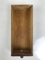 Antique Japanese Dried Bonito Wooden Box Drawer Shaver Plane Brown JK891