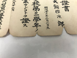 Antique Japanese Elementary School Grade Completion Certificate