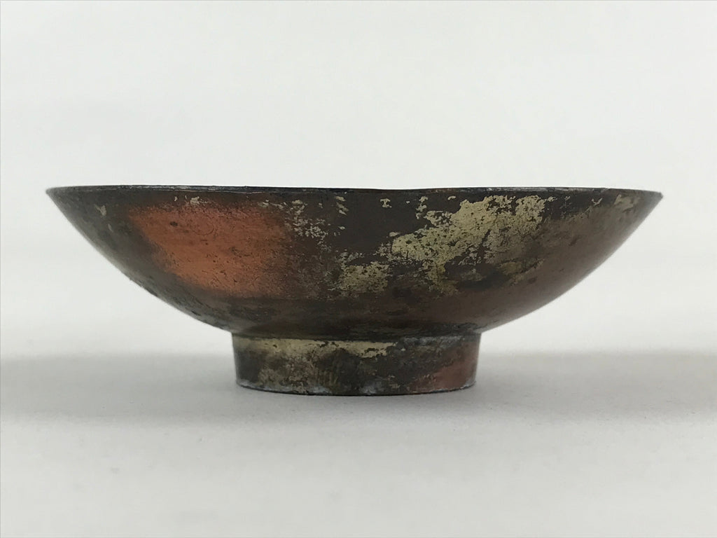 Antique Japanese Gold Plated Copper Sake Cup 1922 Peace Exhibition Tokyo Guinomi