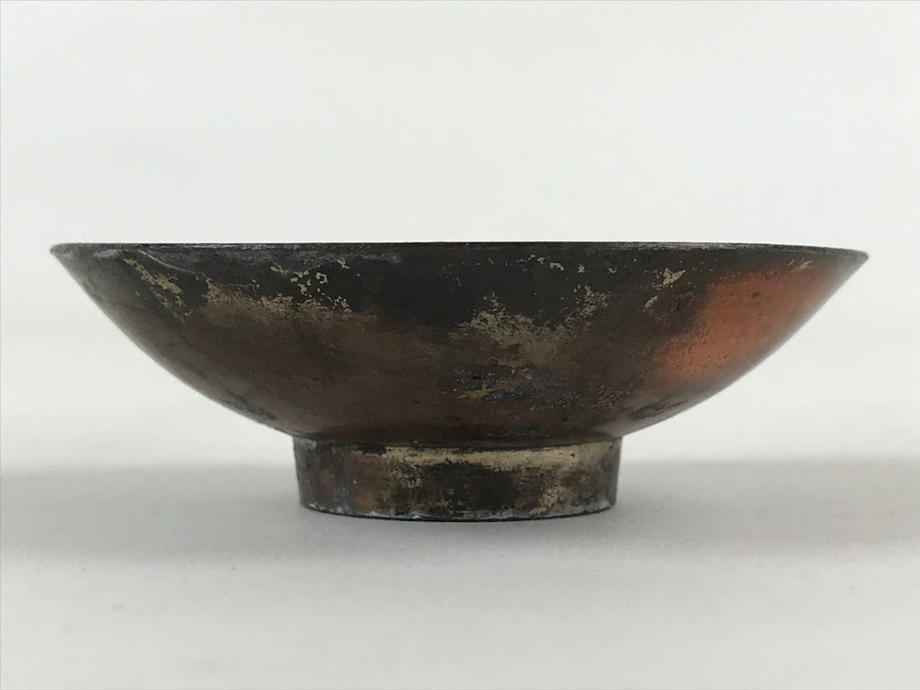 Antique Japanese Gold Plated Copper Sake Cup 1922 Peace Exhibition Tokyo Guinomi