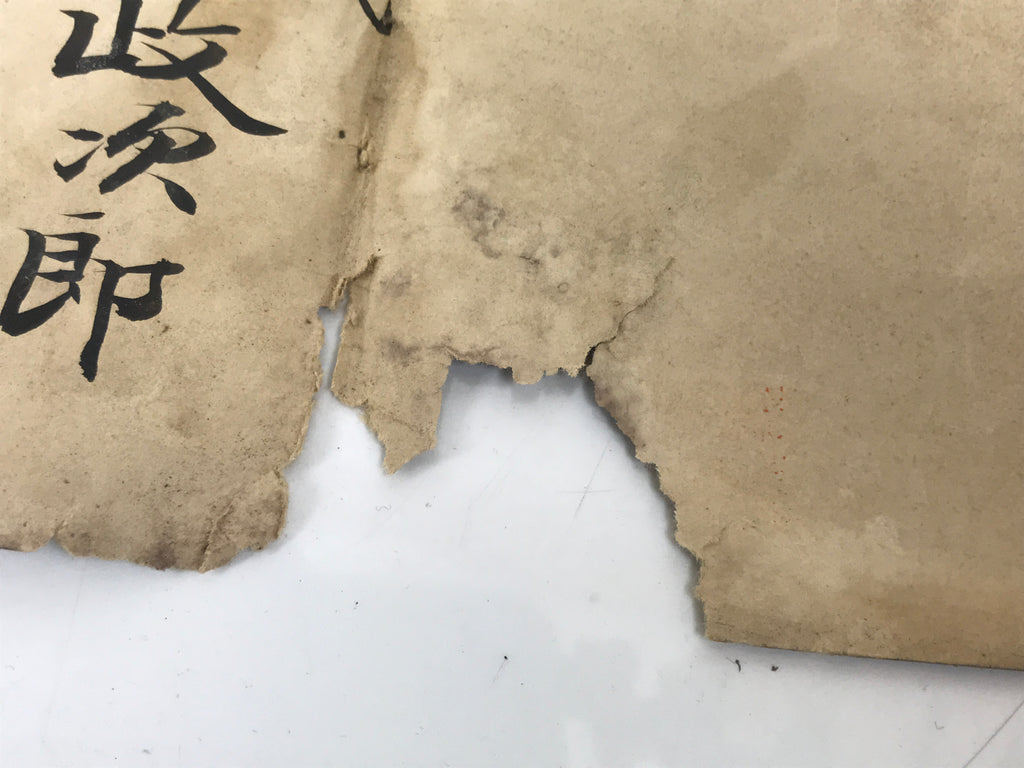Antique Japanese Graduation Certificate C1901 Meiji Elementary School Paper P398