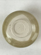 Antique Japanese Green Tea Ceremony Bowl Vtg Beige Pine Tree Matcha Chawan CHB4