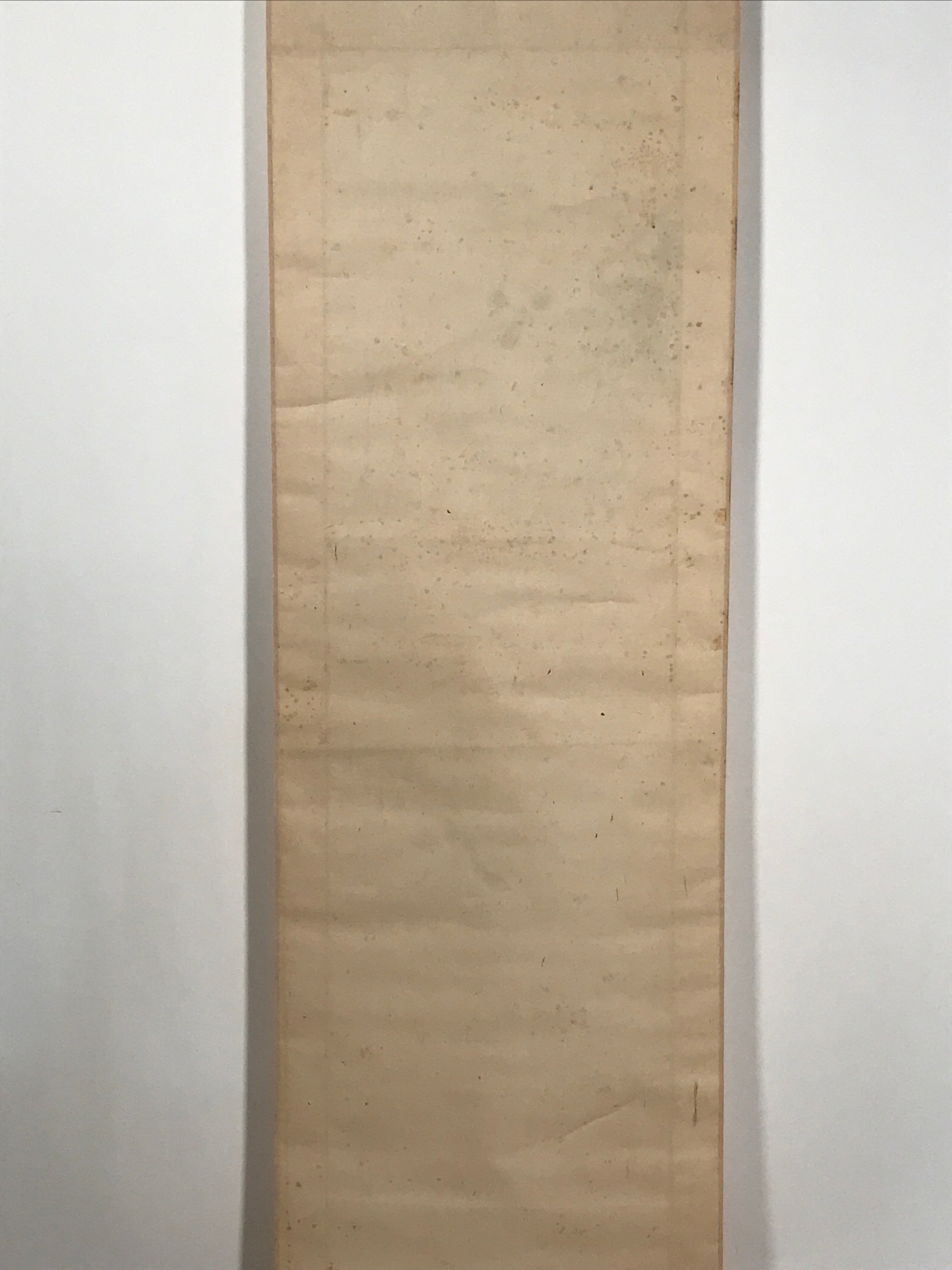Antique Japanese Hanging Scroll Kakejiku Bird Flower Painting Kacho Color KJ186