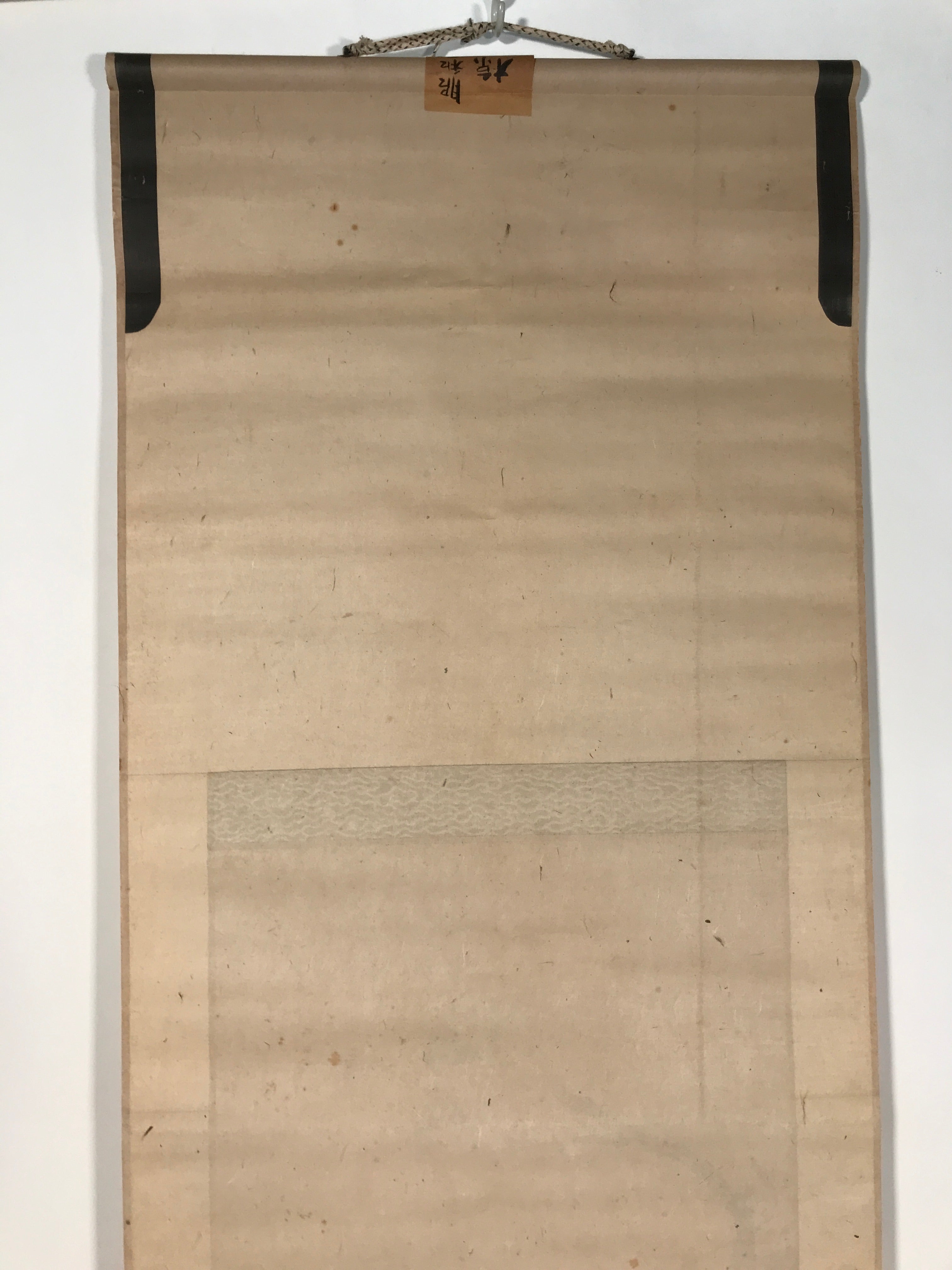 Antique Japanese Hanging Scroll Kakejiku Bird Muku Tree Fruit Red Leaves KJ192
