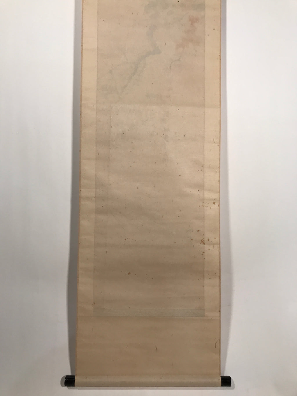 Antique Japanese Hanging Scroll Kakejiku Bird Muku Tree Fruit Red Leaves KJ192