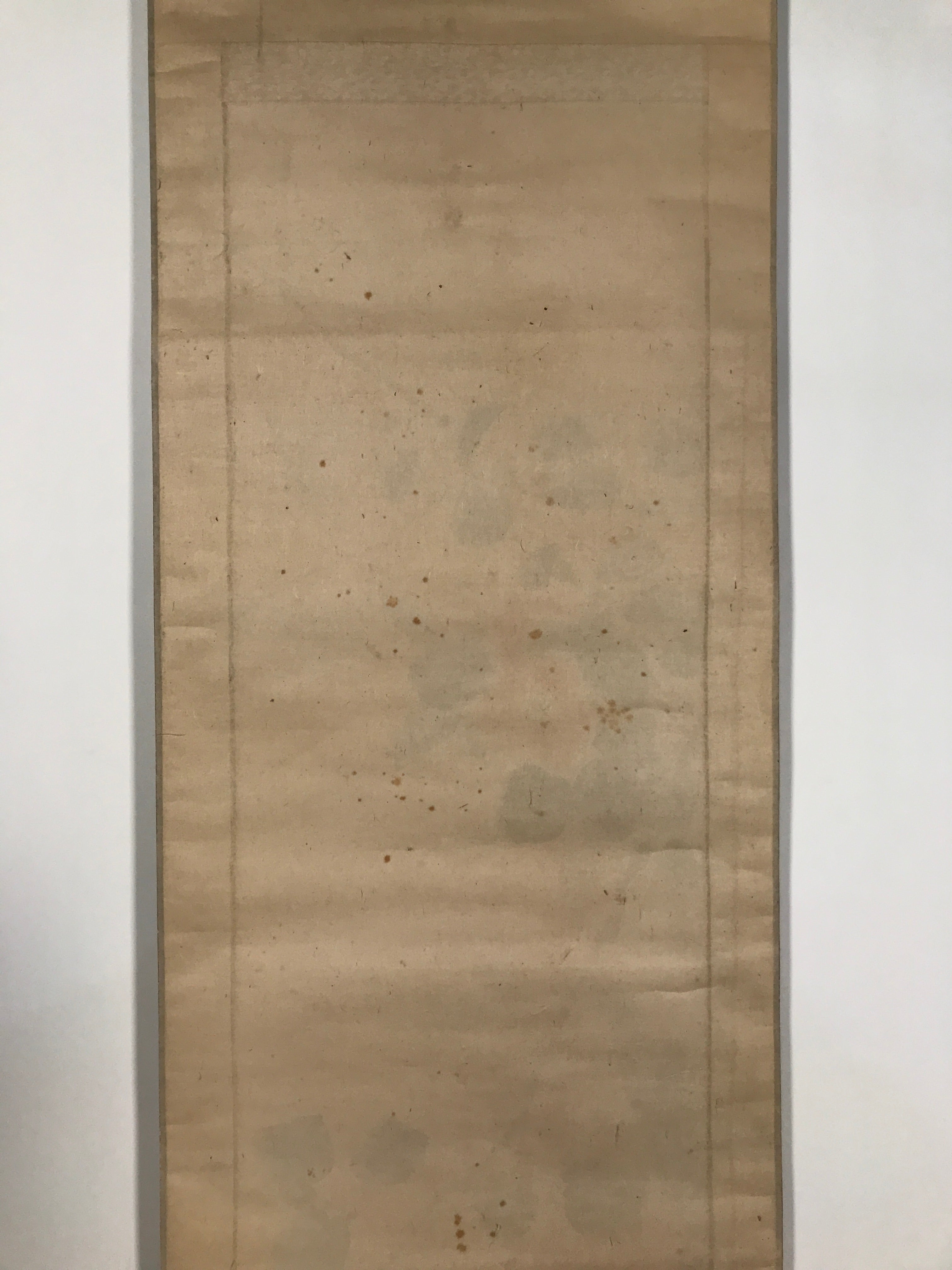 Antique Japanese Hanging Scroll Kakejiku Camellia Flower Winter Black Red KJ188