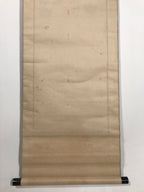 Antique Japanese Hanging Scroll Kakejiku Camellia Flower Winter Black Red KJ188