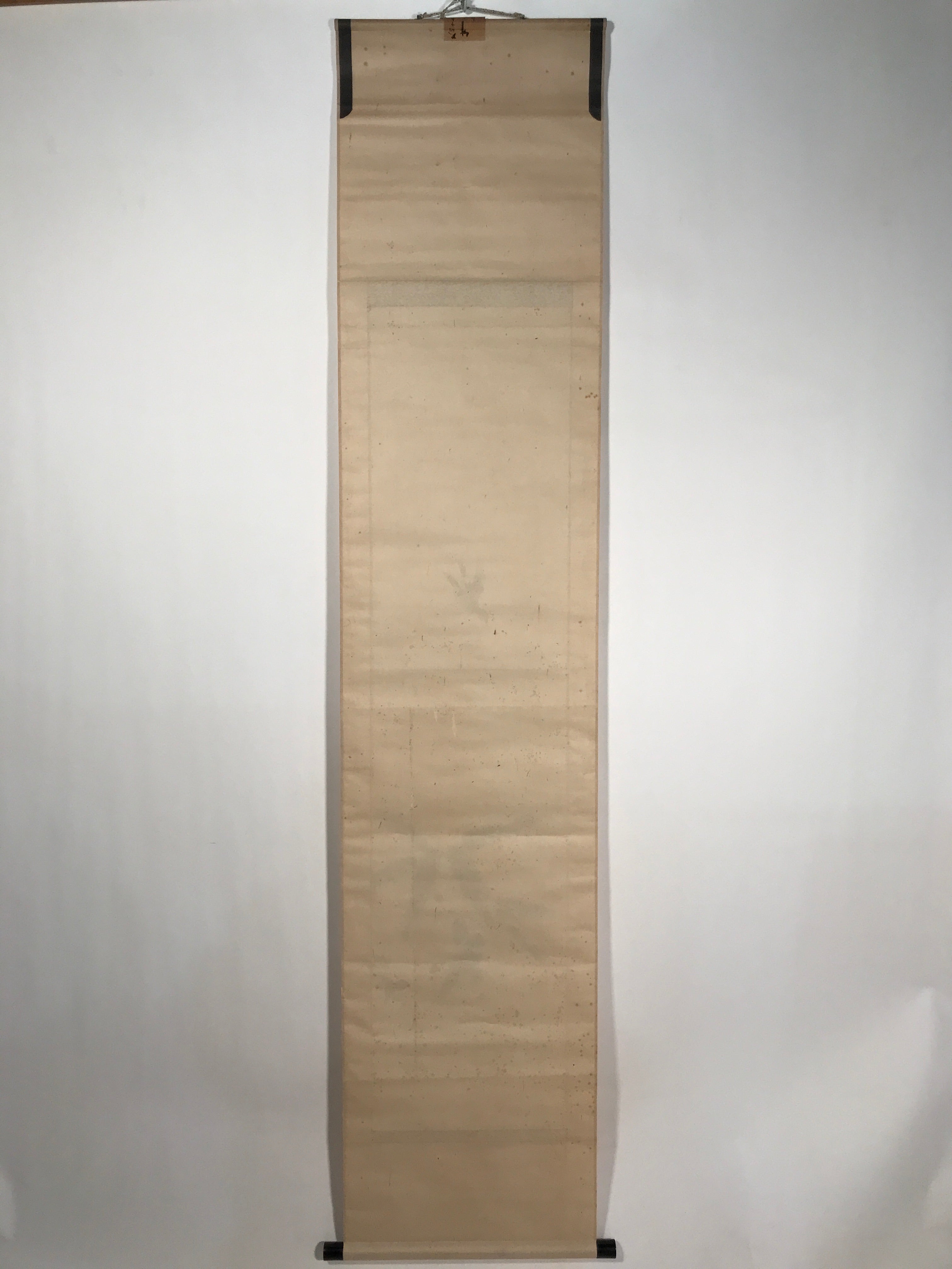 Antique Japanese Hanging Scroll Kakejiku Flying Bird Bamboo Leaves Color KJ191