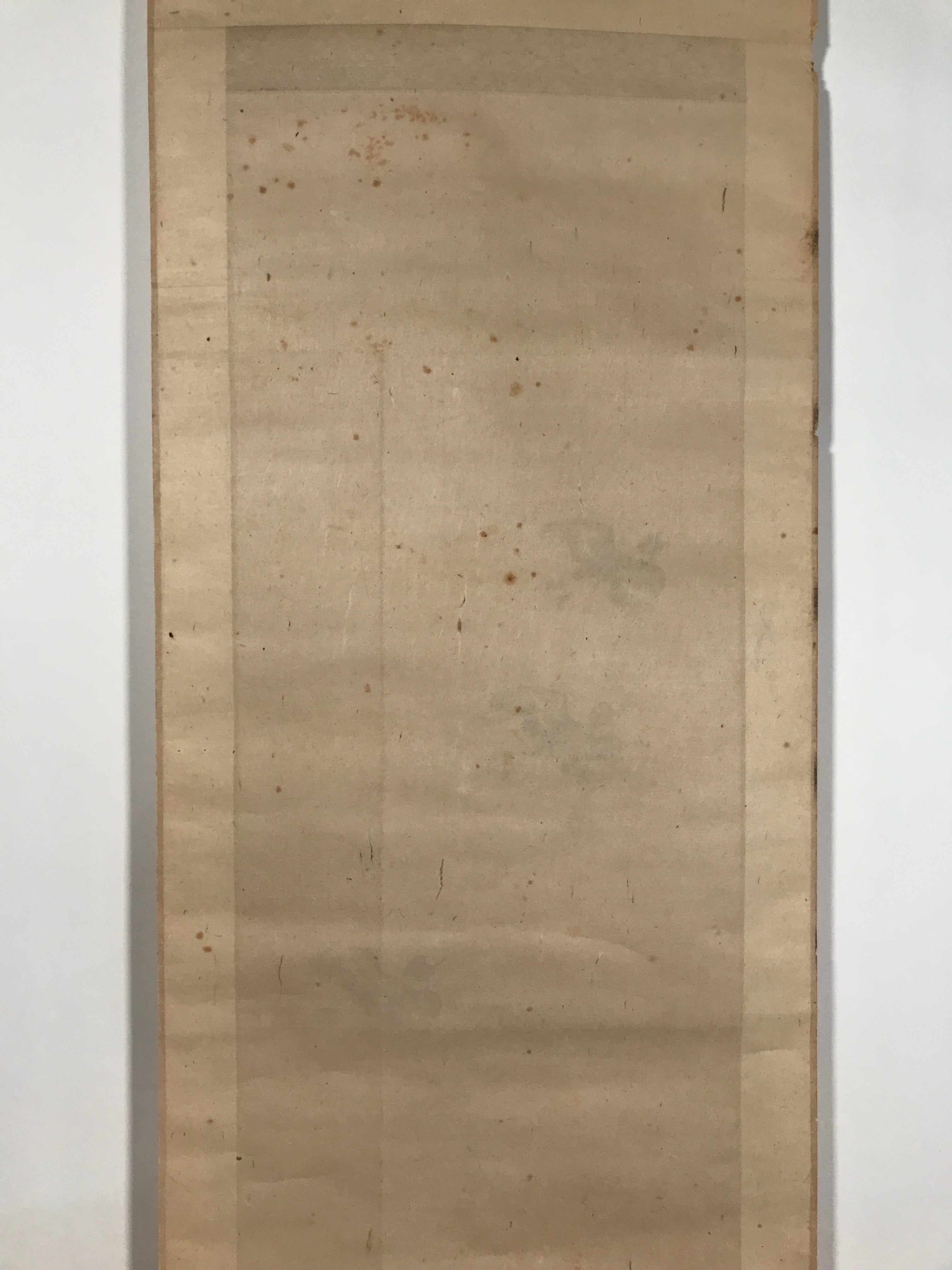 Antique Japanese Hanging Scroll Kakejiku Flying Bird Plover Fall Color KJ190