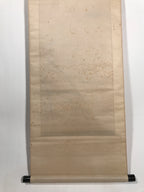 Antique Japanese Hanging Scroll Kakejiku Flying Bird Plover Fall Color KJ190