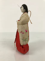 Antique Japanese Hina Doll Ningyo Court Lady Girls Day Ohinasama Silk Wood ID671