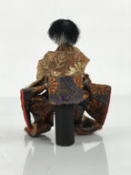 Antique Japanese Hina Doll Ningyo Court Musician Drum Girls Day Silk Wood ID665
