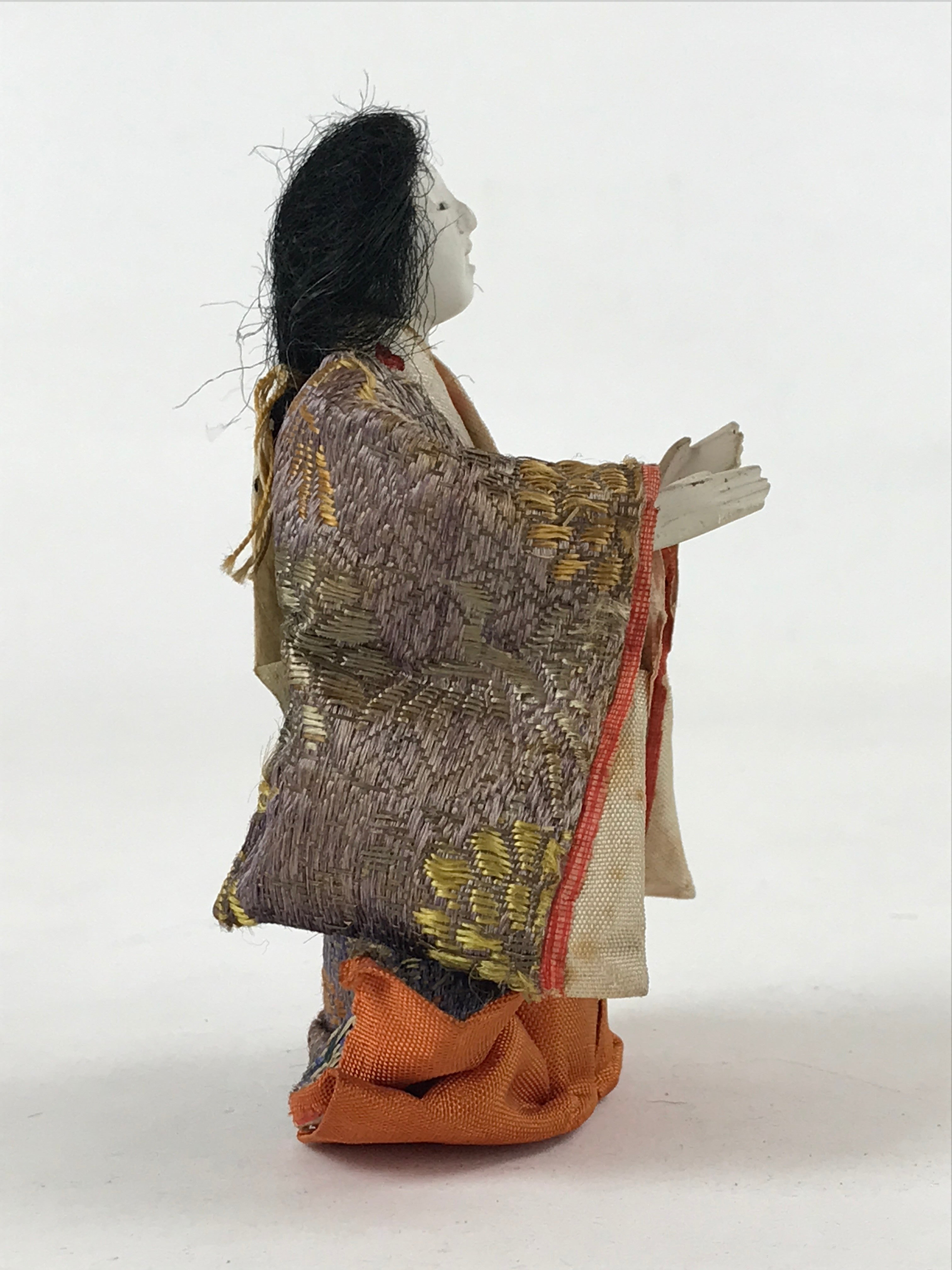Antique Japanese Hina Doll Ningyo Girl's Day C1900 Court Lady Matsuri ID534