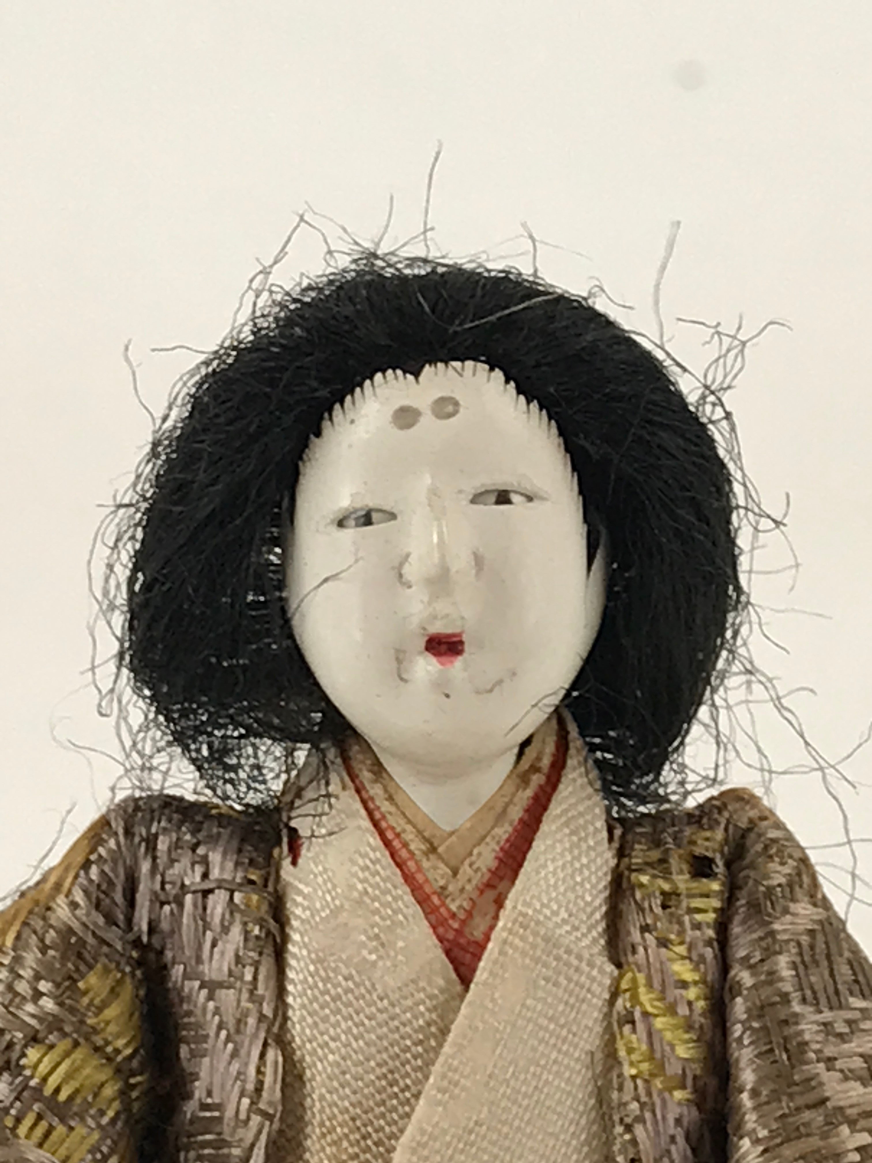 Antique Japanese Hina Doll Ningyo Girl's Day C1900 Court Lady Matsuri ID534