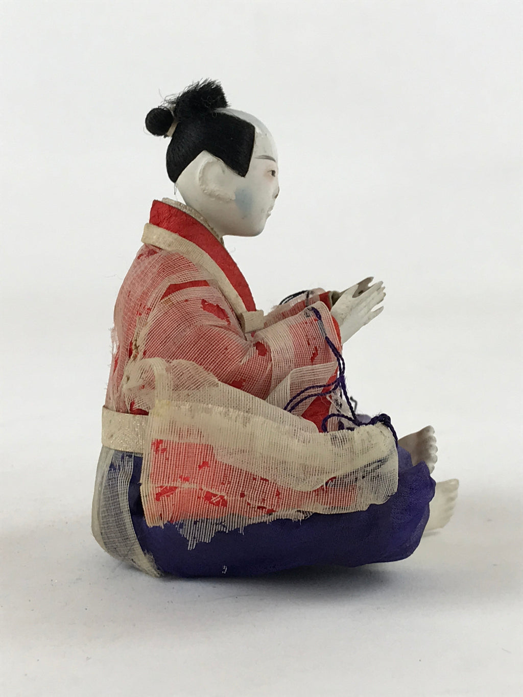 Antique Japanese Hina Doll Ningyo Girl's Day C1900 Servant Shicho Matsuri ID536