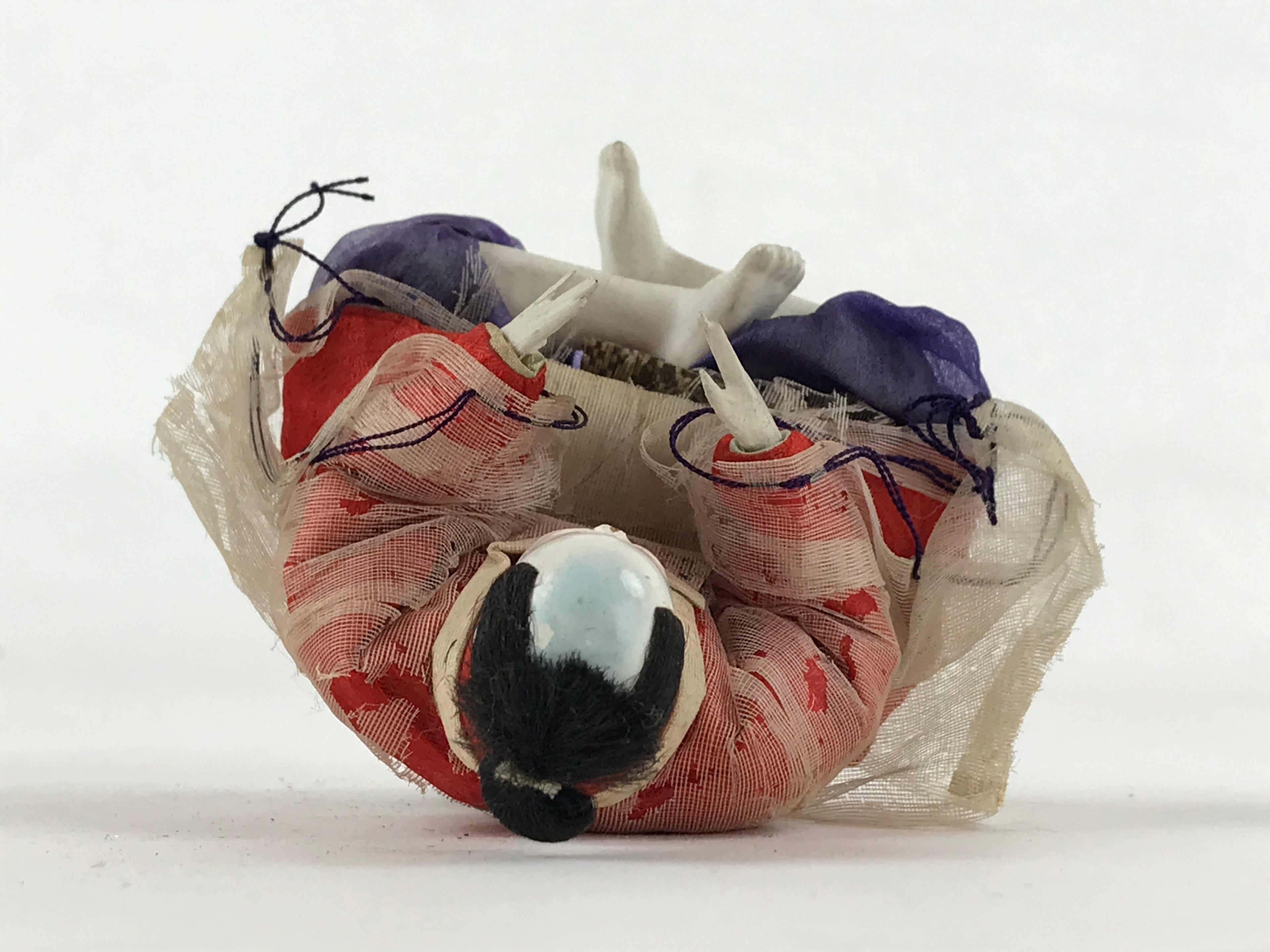 Antique Japanese Hina Doll Ningyo Girl's Day C1900 Servant Shicho Matsuri ID536