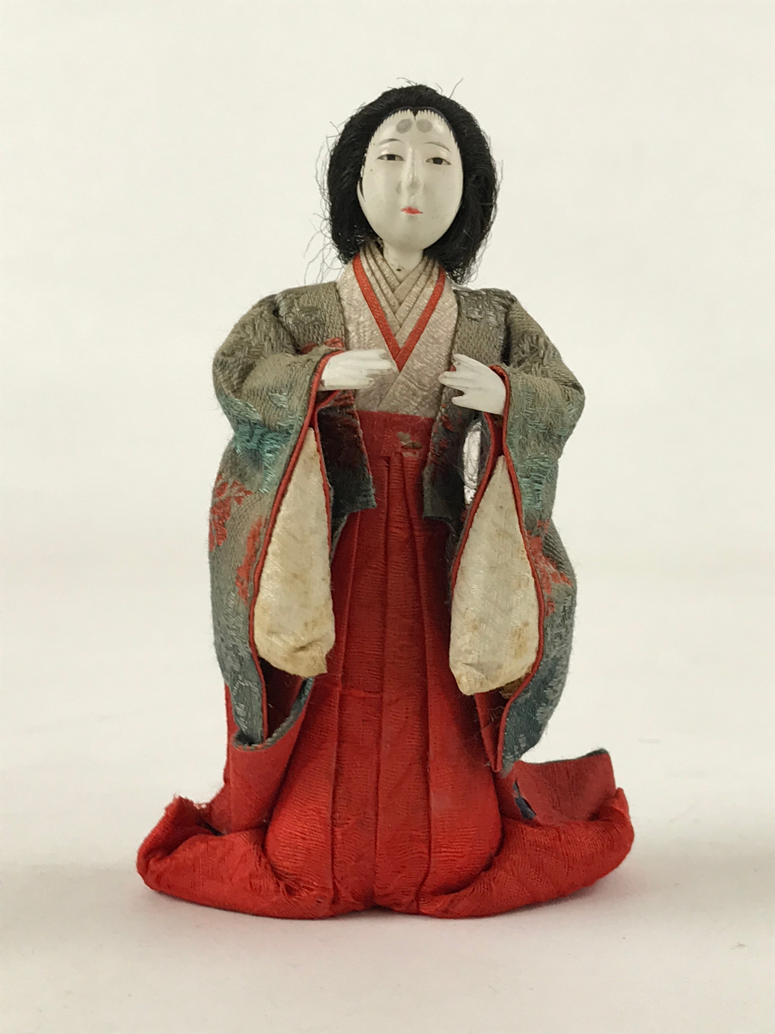 Antique Japanese Hina Doll Ningyo Girl's Day Court Lady C1900 Matsuri ID533