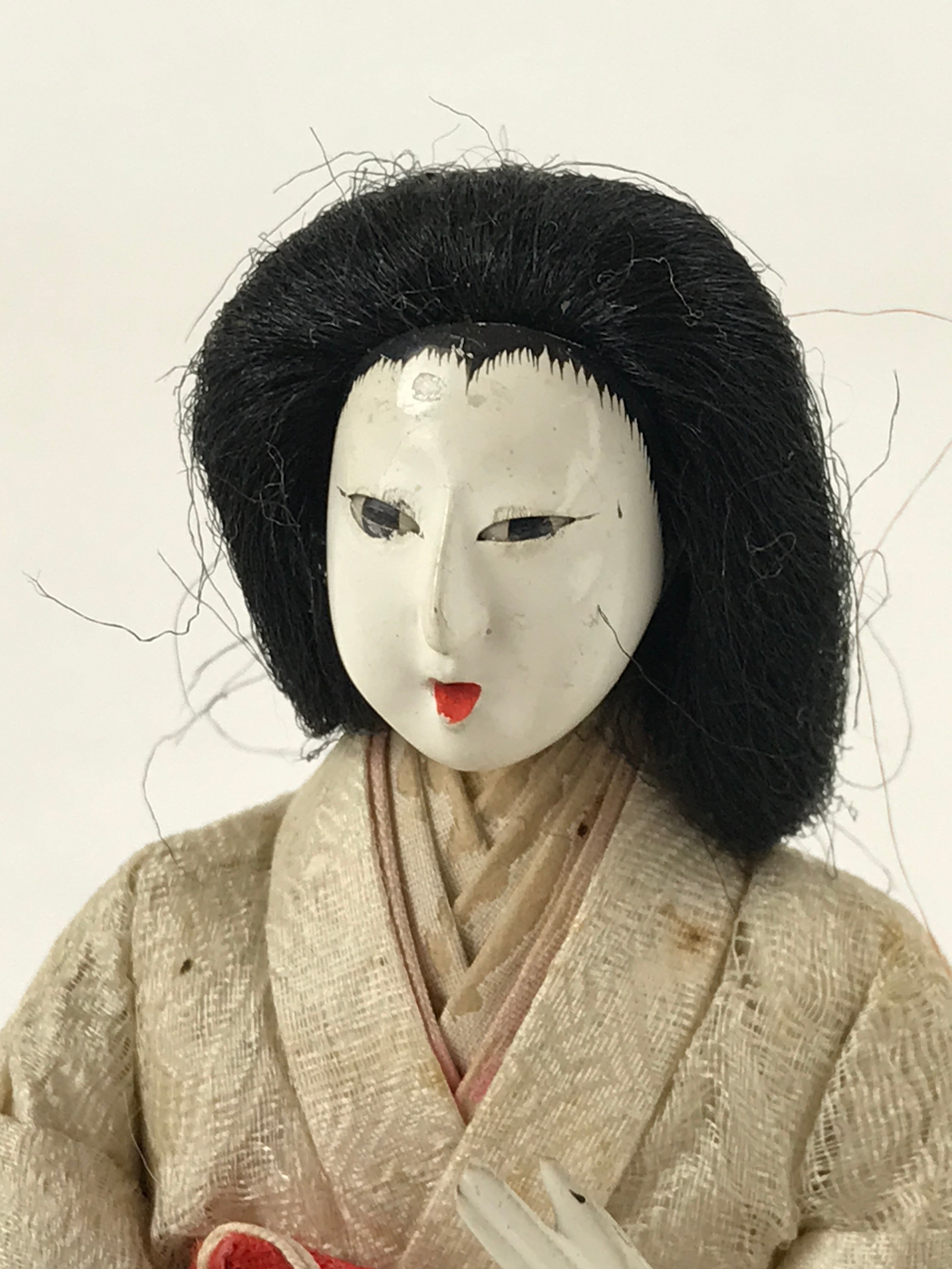 Antique Japanese Hina Doll Ningyo Girl's Day Standing Court Lady Matsuri ID532