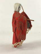 Antique Japanese Hina Doll Ningyo Girl's Day Taiko Musician C1900 Matsuri ID538