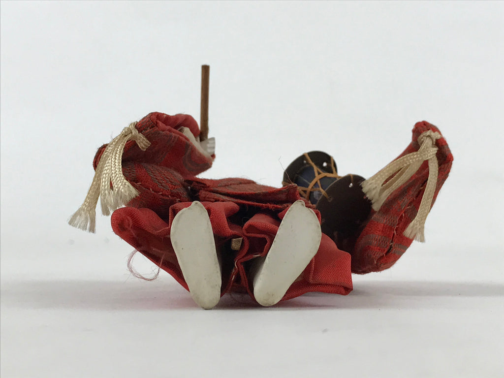 Antique Japanese Hina Doll Ningyo Girl's Day Taiko Musician C1900 Matsuri ID538