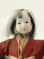 Antique Japanese Hina Doll Ningyo Girl's Day Taiko Musician C1900 Matsuri ID538