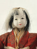 Antique Japanese Hina Doll Ningyo Girl's Day Taiko Musician C1900 Matsuri ID538