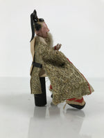 Antique Japanese Hina Doll Ningyo Old Guard Girls Day Ohinasama Silk Wood ID667