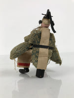 Antique Japanese Hina Doll Ningyo Old Guard Girls Day Ohinasama Silk Wood ID667