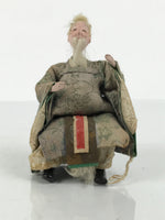 Antique Japanese Hina Doll Ningyo Old Guard Girls Day Ohinasama Silk Wood ID670
