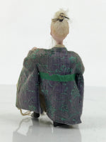 Antique Japanese Hina Doll Ningyo Old Guard Girls Day Ohinasama Silk Wood ID670
