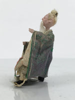 Antique Japanese Hina Doll Ningyo Old Guard Girls Day Ohinasama Silk Wood ID670