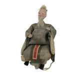 Antique Japanese Hina Doll Ningyo Old Guard Girls Day Ohinasama Silk Wood ID670