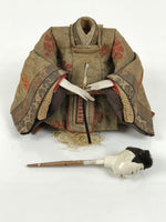 Antique Japanese Hina Doll Ningyo Prince Girl's Day Ohinasama Silk Wood ID661