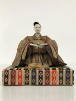 Antique Japanese Hina Doll Ningyo Prince Girl's Day Ohinasama Silk Wood ID661