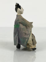 Antique Japanese Hina Doll Ningyo Young Guard Girls Day Ohinasama Silk ID669